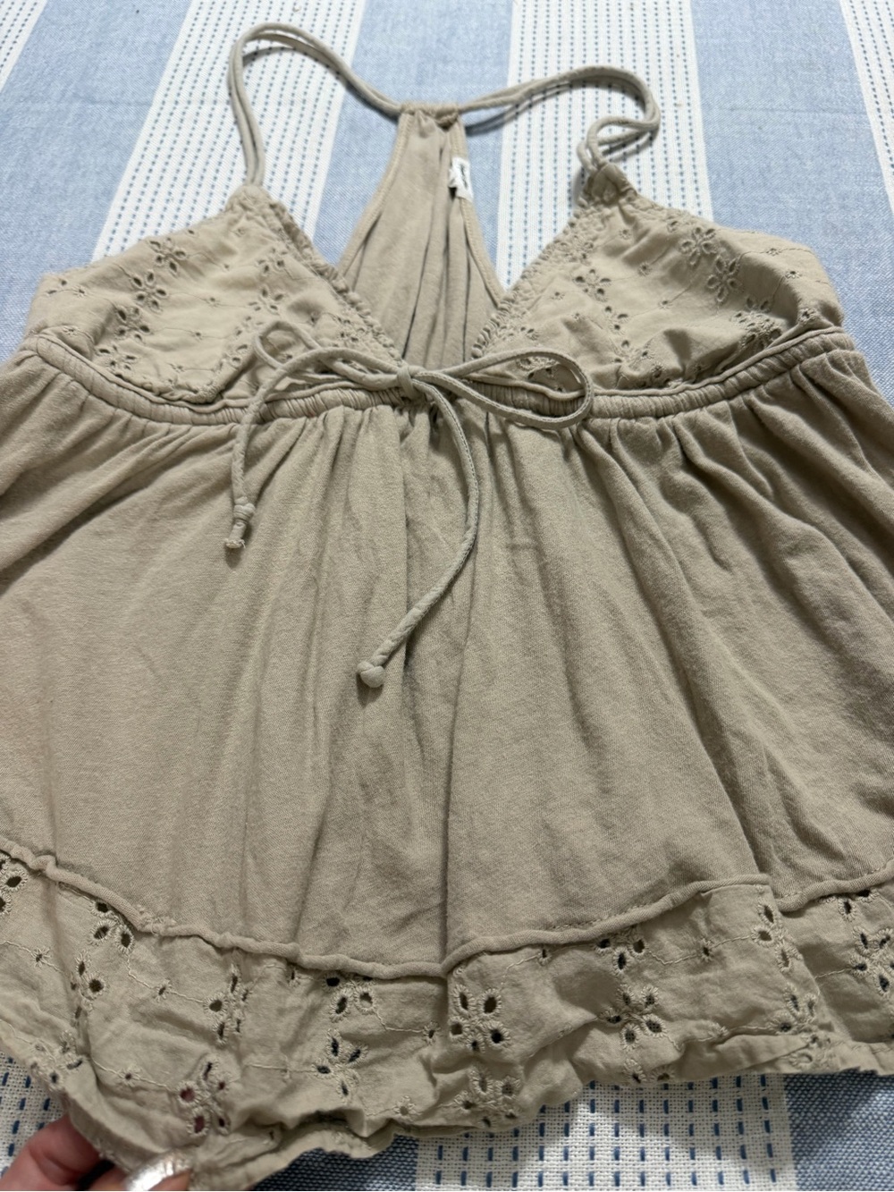 Kimchi Blue Bailey Eyelet Lace Babydoll Tank Top- String - Picture 7 of 11